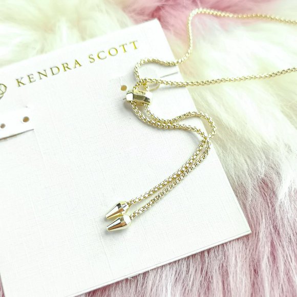 Gold Kacey Filigree Mix Long Pendant Necklace - Picture 3 of 3